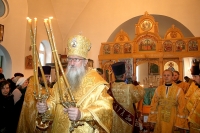 В Горках новый храм в честь Иконы Божией Матери «Спорительница хлебов» освятил епископ